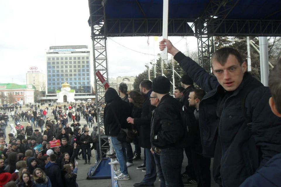 Шествие в поддержку Алексея Навального.