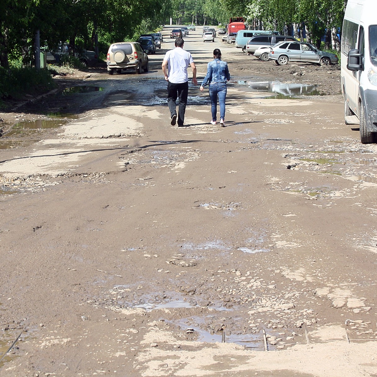 Вместо асфальта бетонные плиты - 97 фото