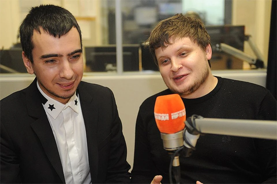 Пранкеры Вован и Лексус в студии радио "Комсомольская правда".