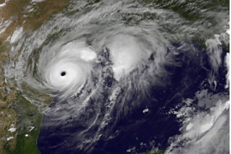 Ураган Харви: вид с одного из спутников НАСА.