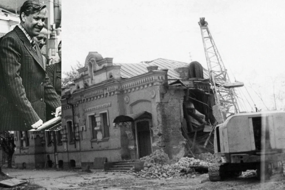 22 сентября 1977 года по приказу Ельцина снесли дом Ипатьева. Фото: архив Свердловской области