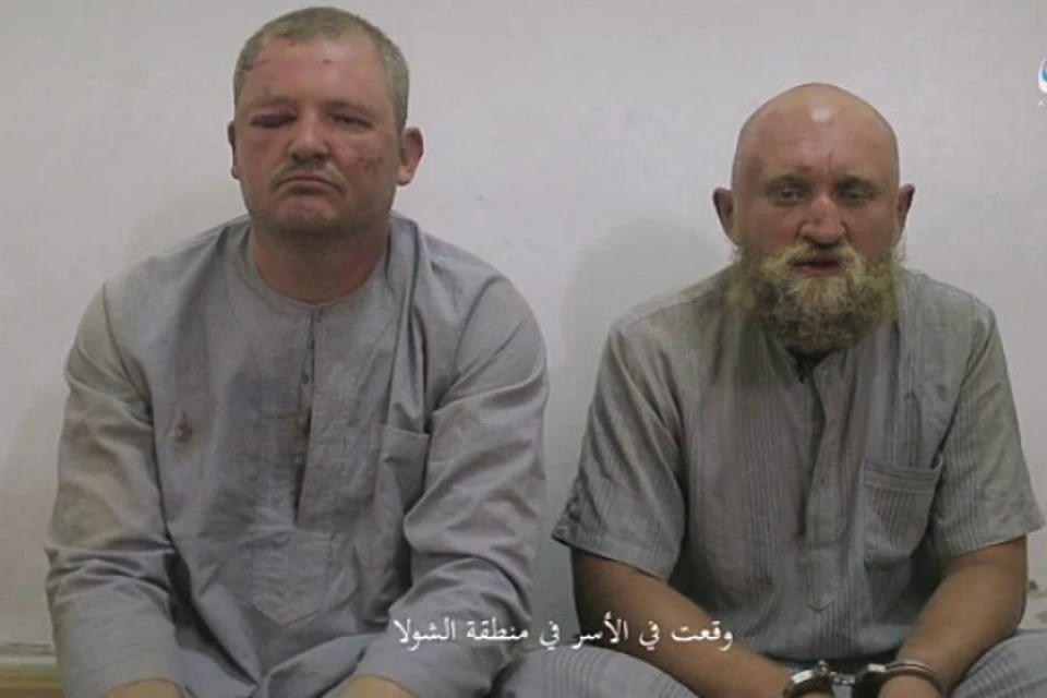 О пленении Заболотнего и Цуркану стало известно из видеоролика, опубликованного близким к террористам каналом. Фото: скрин с видео.