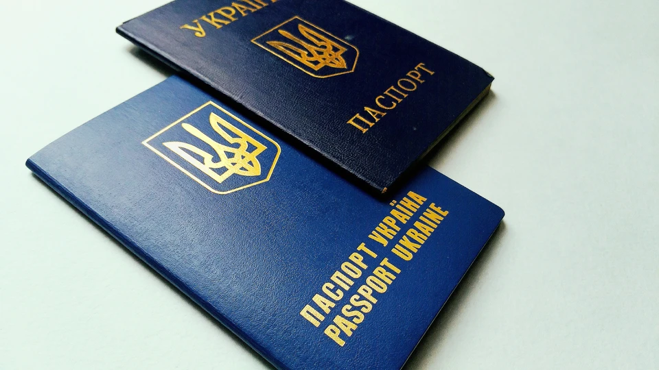 Украинские паспорта.