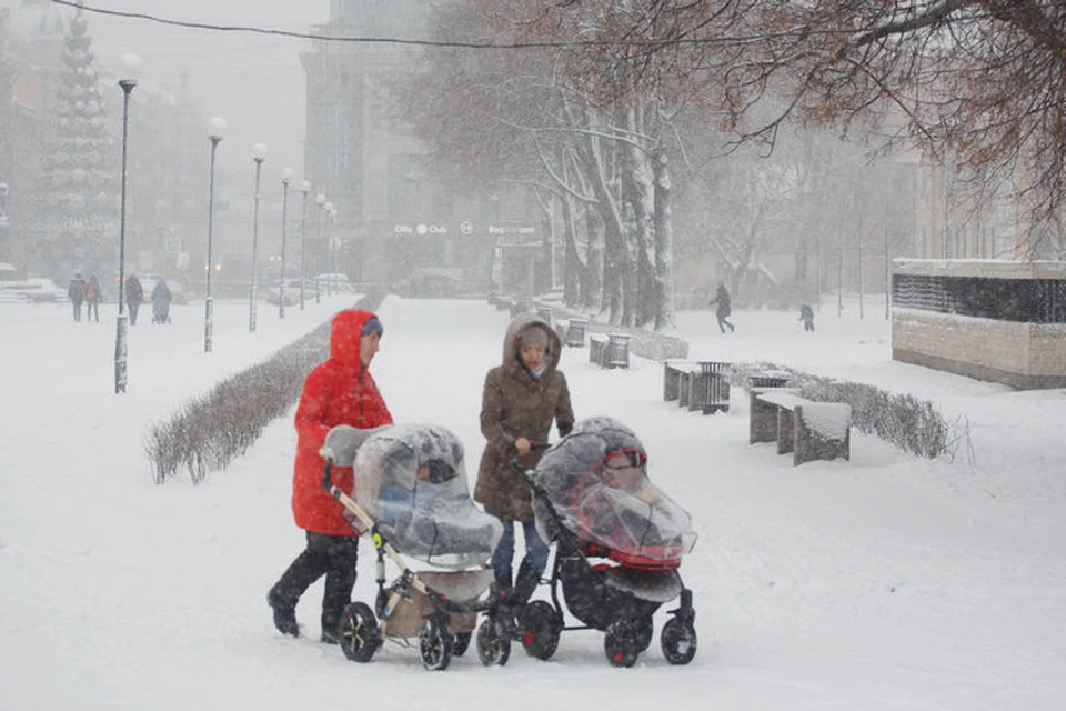 Петербуржцы жаловались на отсутствие снега, вот они его получили.