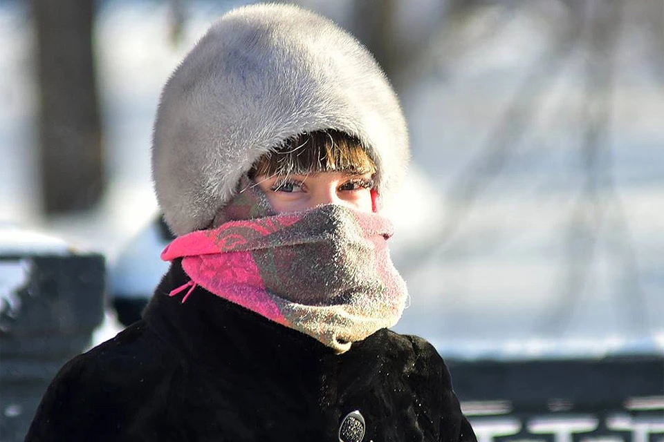 Тридцатиградусные морозы в Новосибирске.
