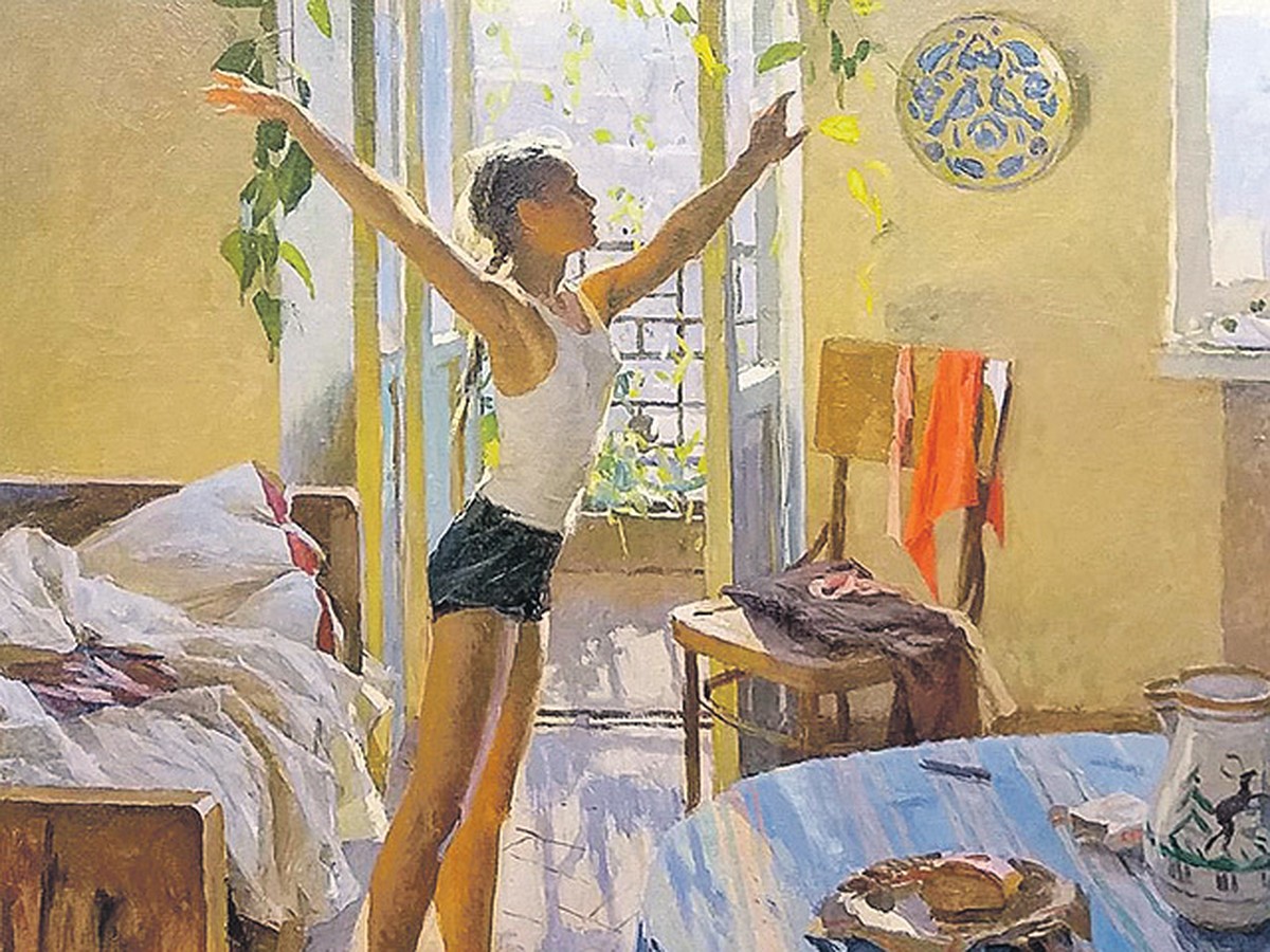 История одной картины: Советский школьник повесил над кроватью портрет  девочки, а через несколько лет женился на ней - KP.RU