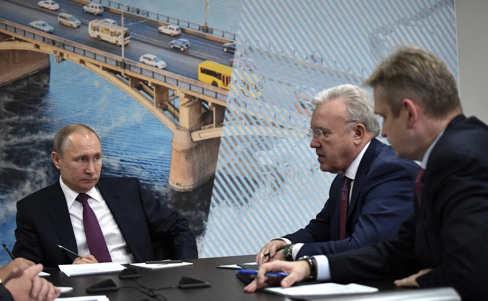 Владимир Путин в Красноярске: об экологии, аэроэкспрессе и новых автобусах. Фото: официальный сайт Кремля.