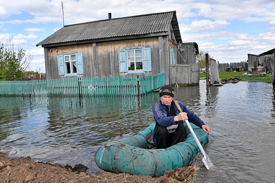 В связи с затоплением