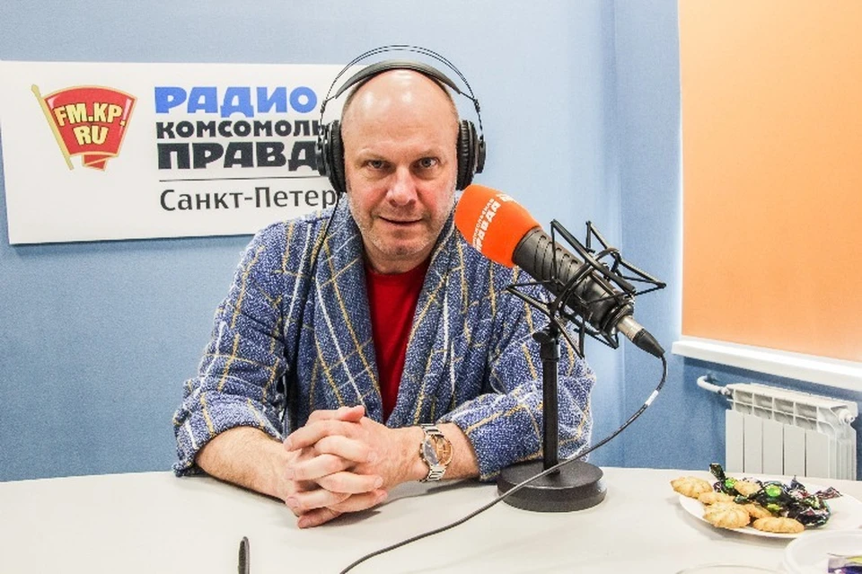 Алексей Кортнев в студии радио «Комсомольская Правда в Петербурге»