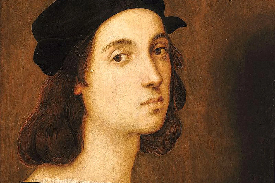 Рафаэль. «Автопортрет» (1506). Галерея Уффици, Флоренция.