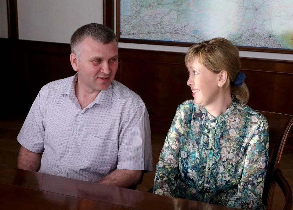 Наталья и Алексей Журовы на встрече с губернатором. Фото: tomsk.gov.ru