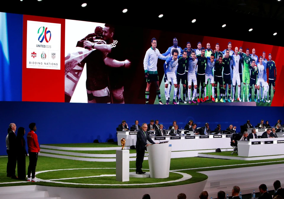 США, Канада и Мексика вместе примут Чемпионат мира по футболу в 2026 году.