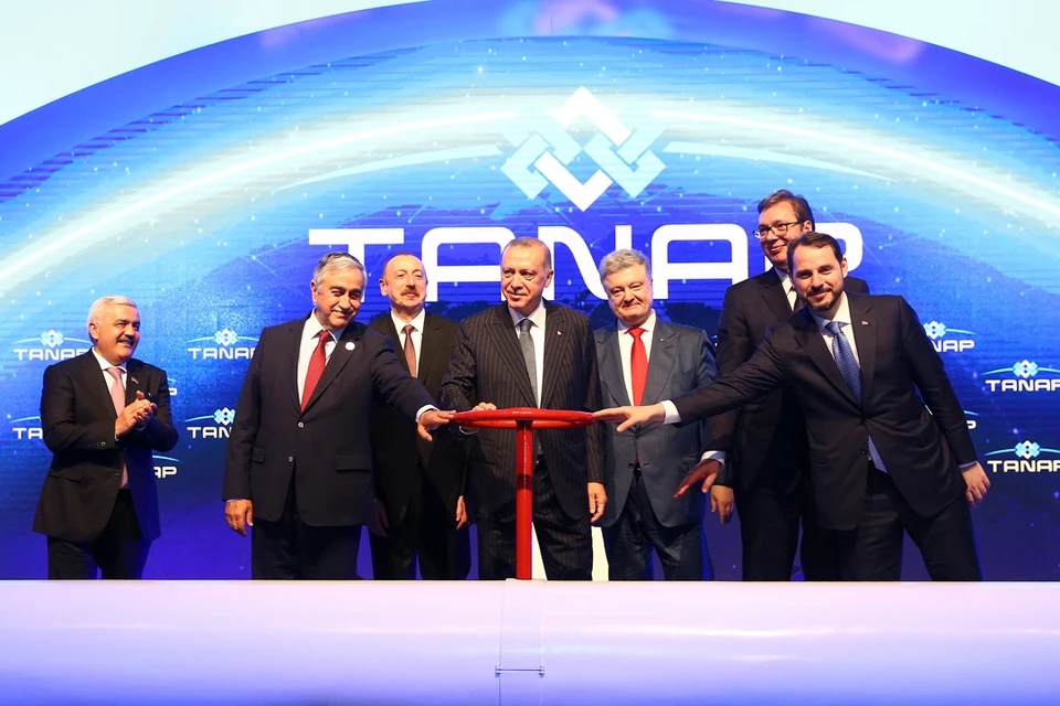 Петр Порошенко 12-го июня принял участие в торжественном запуске Трансанатолийского газопровода (TANAP)