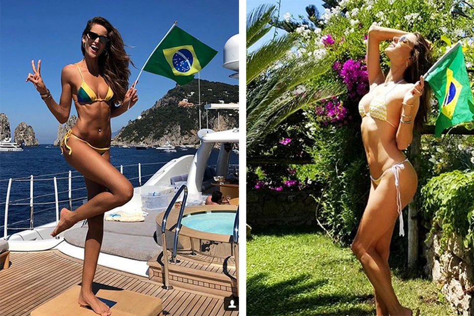 Неизвестно, встретятся ли наши футболисты с бразильскими, зато виртуально соседствуют их горячие болельщицы
