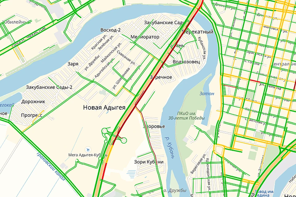 Краснодар тургеневский мост карта