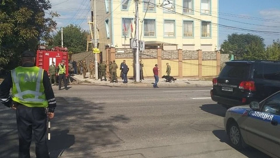 Место взрыва на улице Хлебодарной. ФОТО: Соцсети