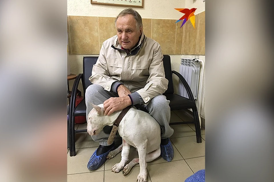 Виктор Виноградов и Тор приехали в ветеринарную клинику. Фото: предоставлено близкими героя публикации