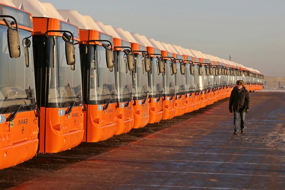 50 новых автобусов на газомоторном топливе прибыли в Нижний Новгород. Фото: Юлия ГОРШКОВА