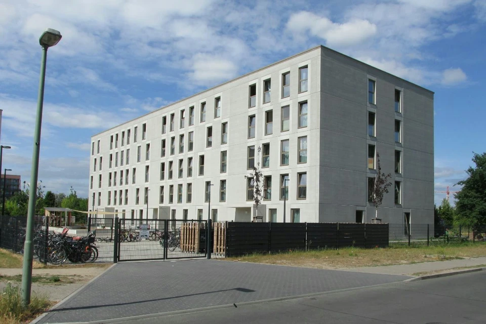 Новое общежитие для беженцев в берлинском районе Марцан. Фото: Гуннар Линдеманн