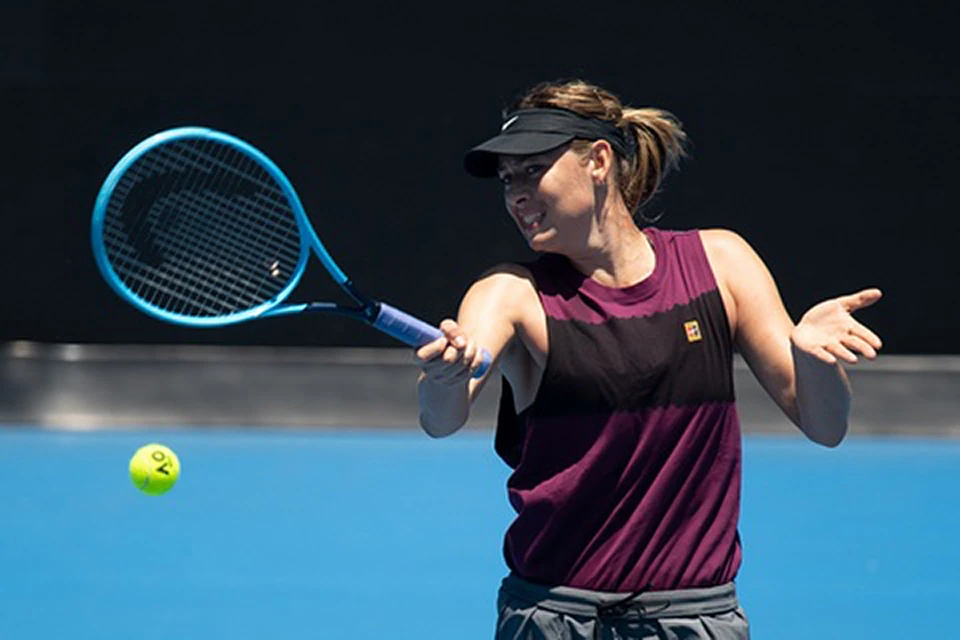 Мария Шарапова уже тренируется на кортах Australian Open