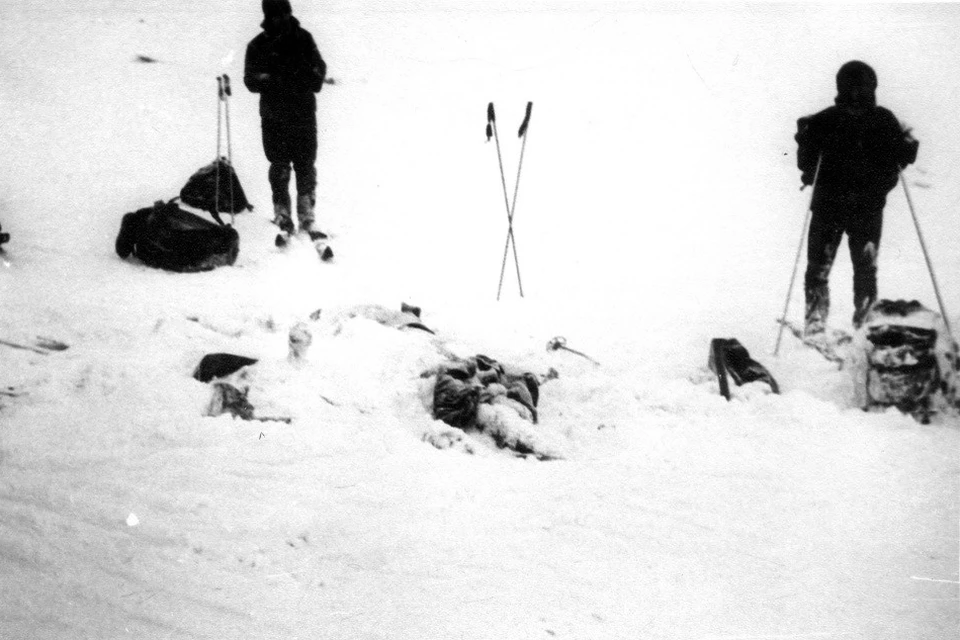 Место, где нашли первых погибших лыжников.