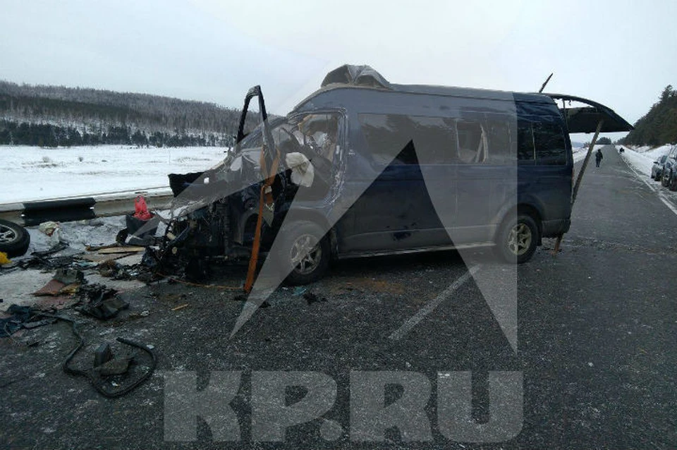 Подробности ДТП с маршруткой Оса-Иркутск, в котором погибло четыре человека: водитель микроавтобуса работал нелегально. Фото: источник "Комсомольской правды".