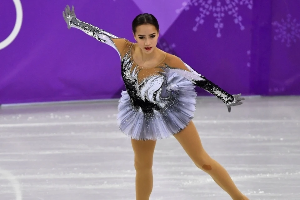 Алина Загитова на Олимпиаде в Пхенчхане.