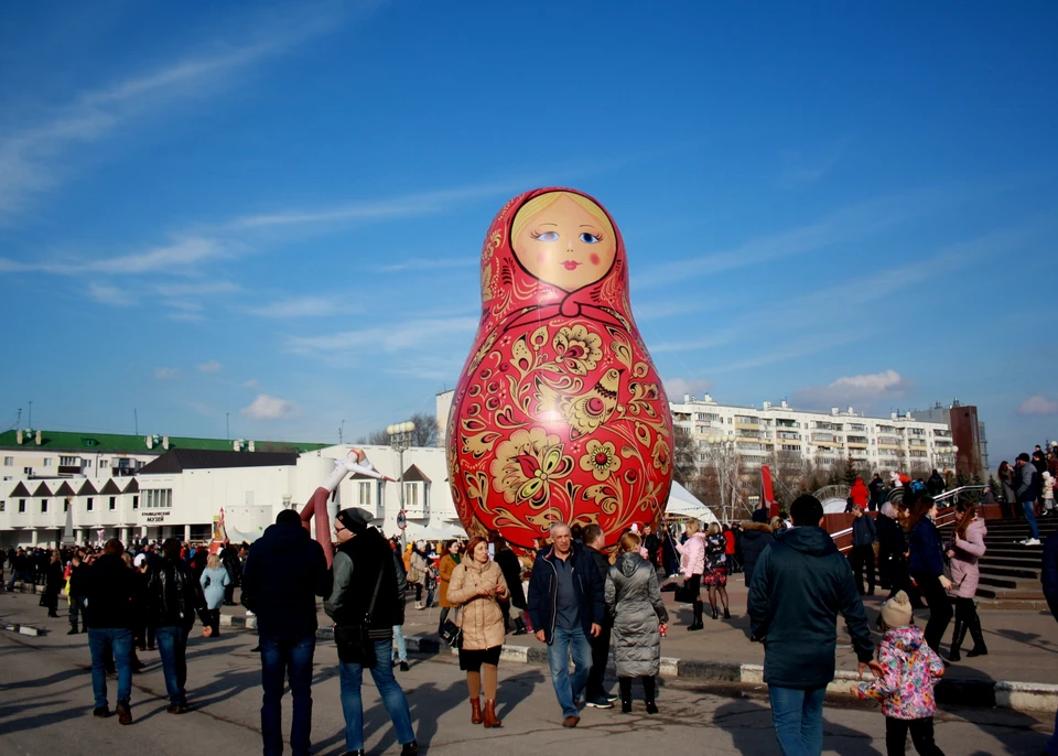 Масленичные гуляния в Белгороде: вот такая Матреха!