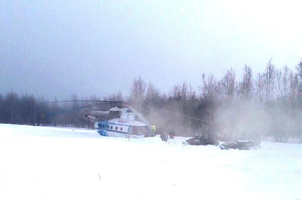 На Ямале вертолет с пассажирами приземлился с оторванным хвостом Фото: ural-trans.sledcom.ru