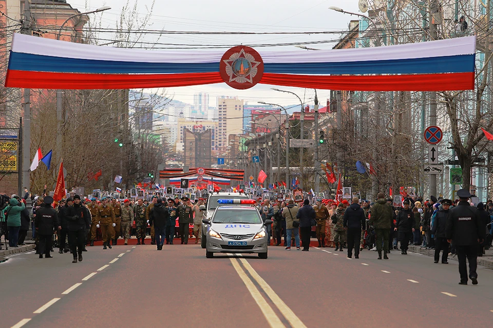 Какие улицы в Красноярске перекроют на 9 мая