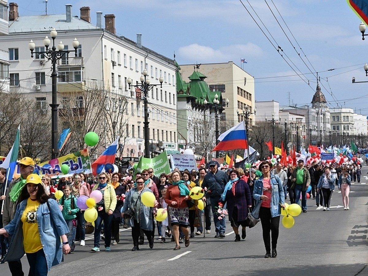 Парад 1 мая в хабаровске