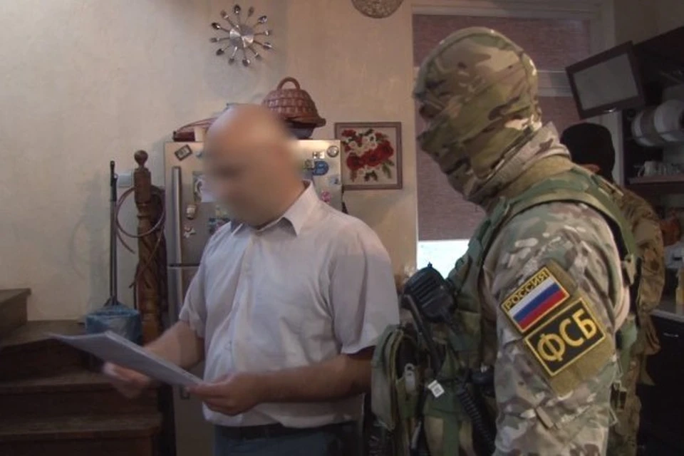 Скриншот с оперативного видео ФСБ