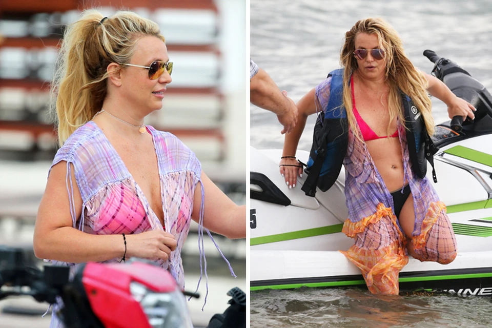 Папарацци подловили Бритни Спирс во время отдыха в Майами.