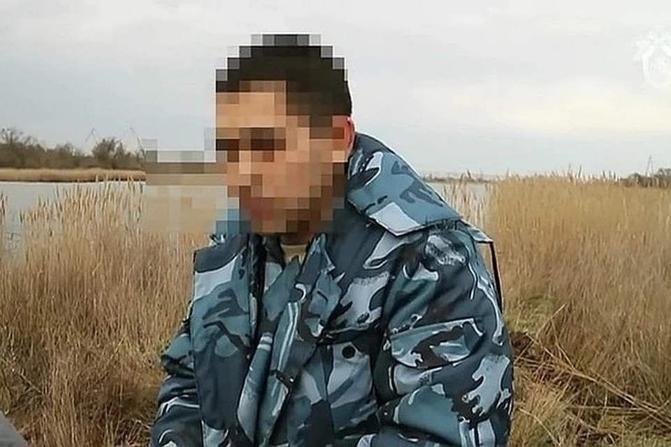 До ареста подозреваемый отвечал за оружие в одной из керченских колоний. Фото: скриншот с оперативного видео СКР