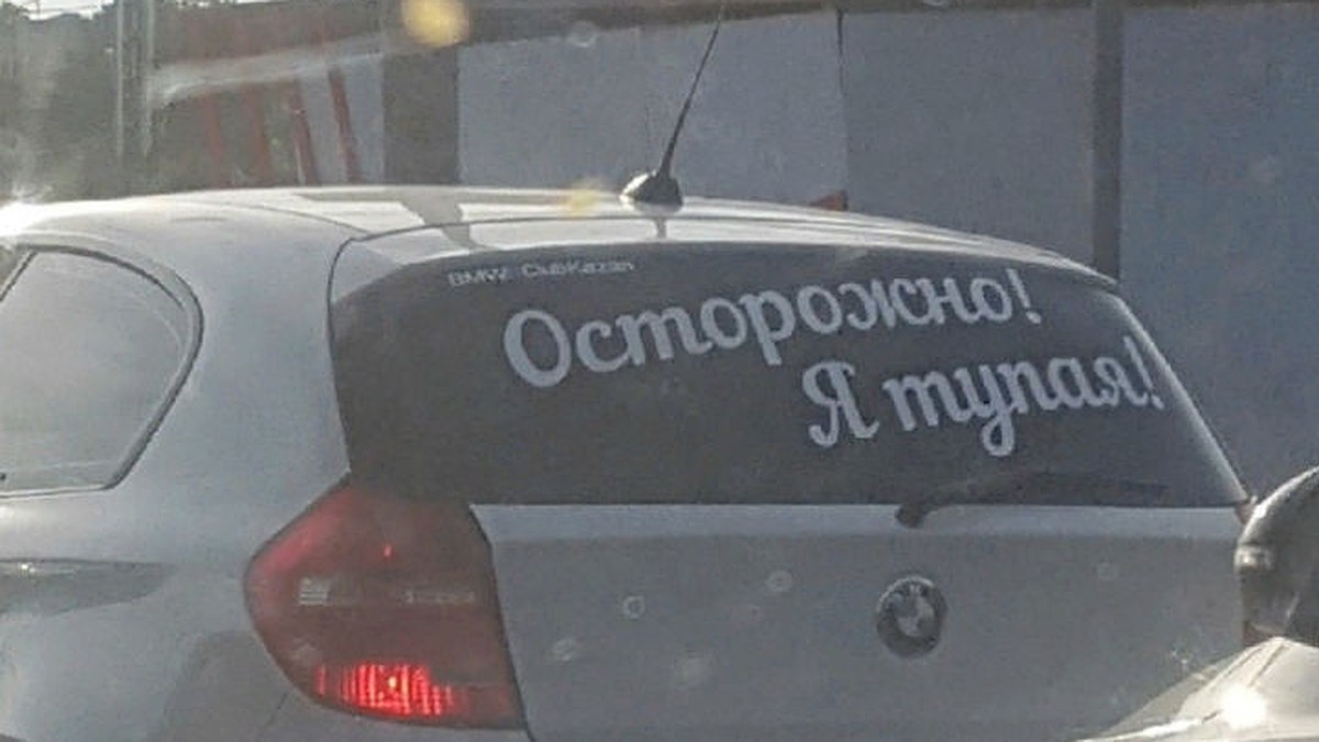 Осторожно! Я тупая!