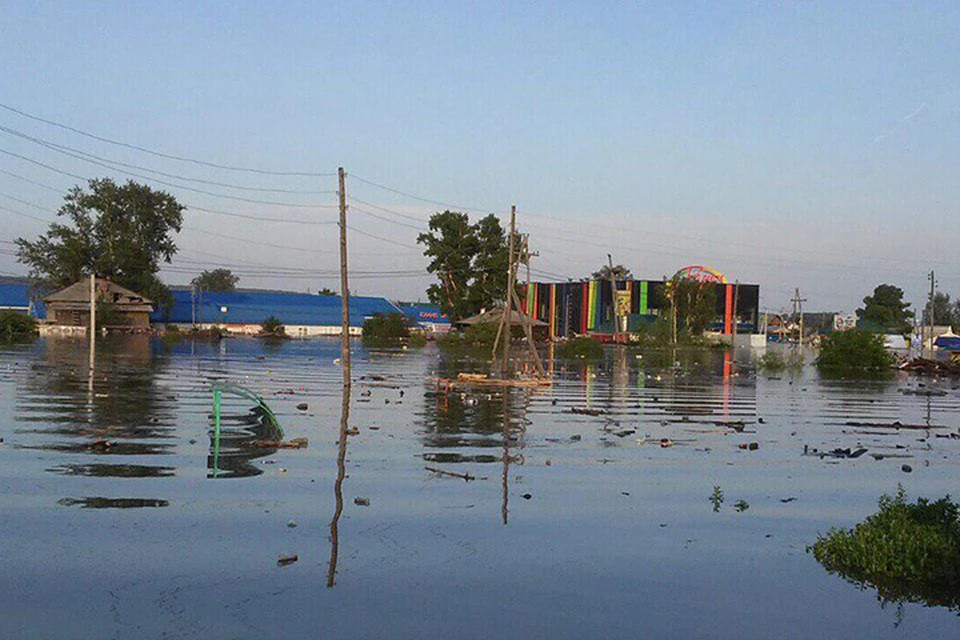 Наводнение в Тулуне: уровень воды в реке Ия вырастет до 1400-1500 см.