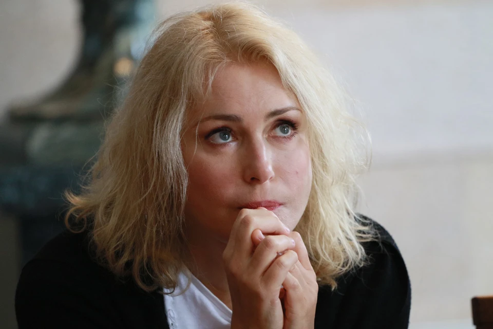 Мария Шукшина в Барнауле перед премьерой спектакля "Калина красная"