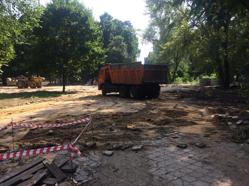 Сейчас в парке работы идут полным ходом.