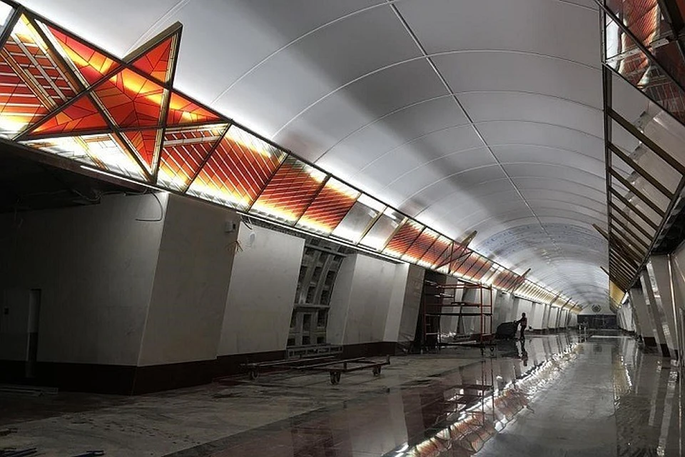 Станцию "Проспект Славы" готовят к открытию. Фото: vk.com/metrostroy_arhiv
