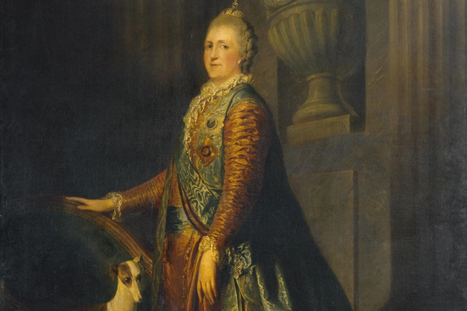 Портрет императрицы Екатерины II кисти Пьера-Этьенна Фальконе.