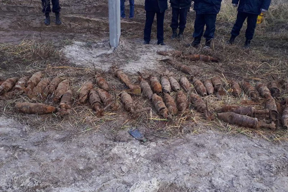 40 противотанковых снарядов нашли на стройке в Дзержинске