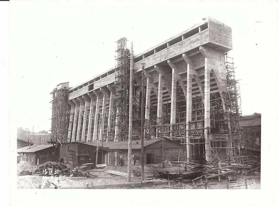 Строительство новой очереди Центральной ТЭЦ Санкт-Петербурга, 15 сентября 1931 года. Фото: Музей истории Энергетики