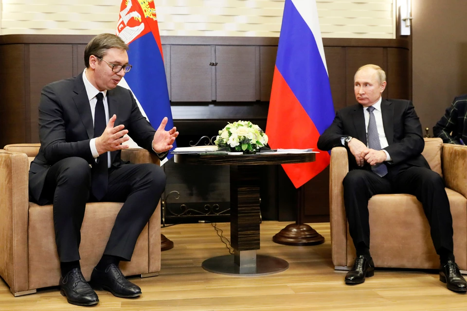 Владимир Путин встретился с президентом Сербии Александром Вучичем.