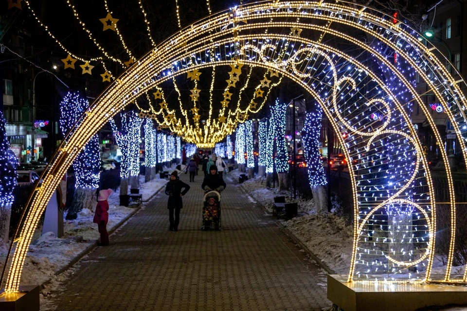 В Перми уже горит праздничная иллюминация