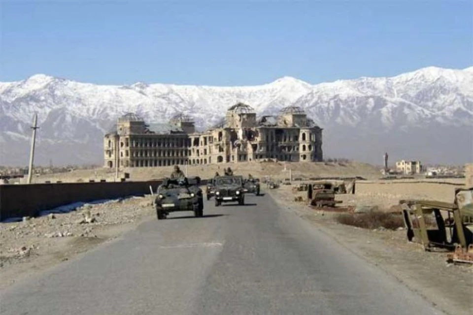 Поверженная резиденция президента Афганистана Хафизуллы Амина.