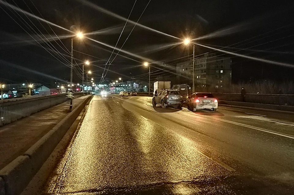 На Октябрьском проспекте в Твери столкнулись пять автомобилей Фото: УГИБДД России по Тверской области