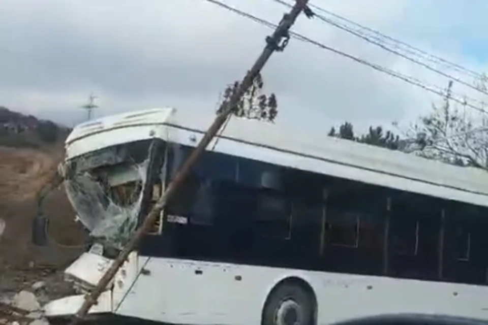 Фото: кадр видео Автопартнер Крым Севастополь ДТП/VK