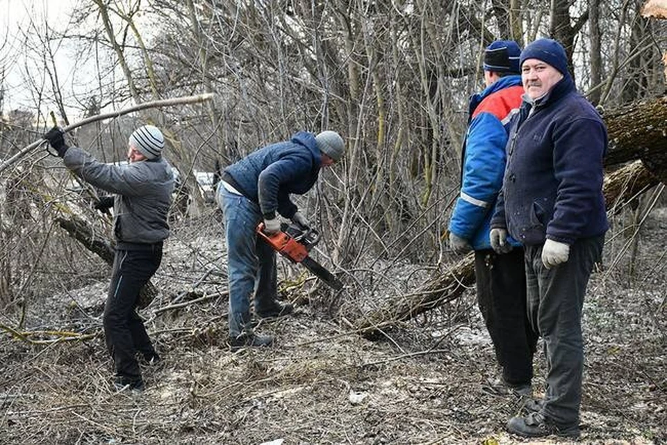 Жители Борисовки Белгородской области очистили территорию вокруг озера Баланда