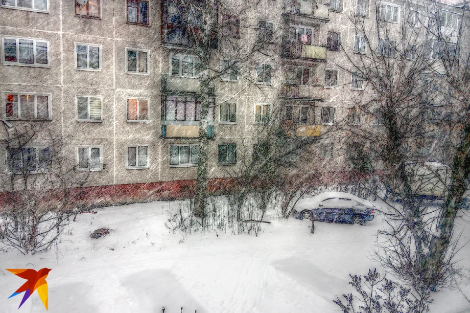 Снегопад в Твери усилился.
