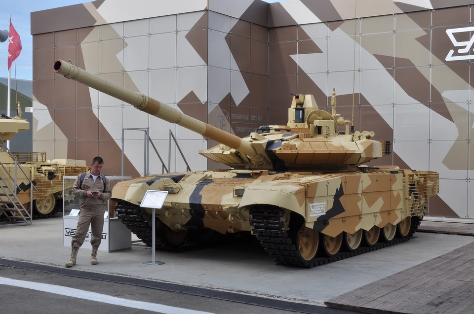 Танк Т-90МС на международном военно-техническом форуме `Армия-2019`